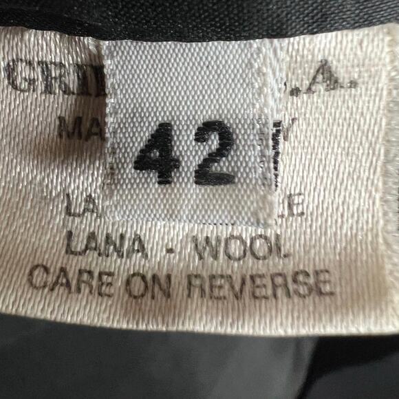 Luciano Barbera Black Jacket for Bergdorf Goodman Sz 42 100% Wool Made in Italy - Picture 15 of 15